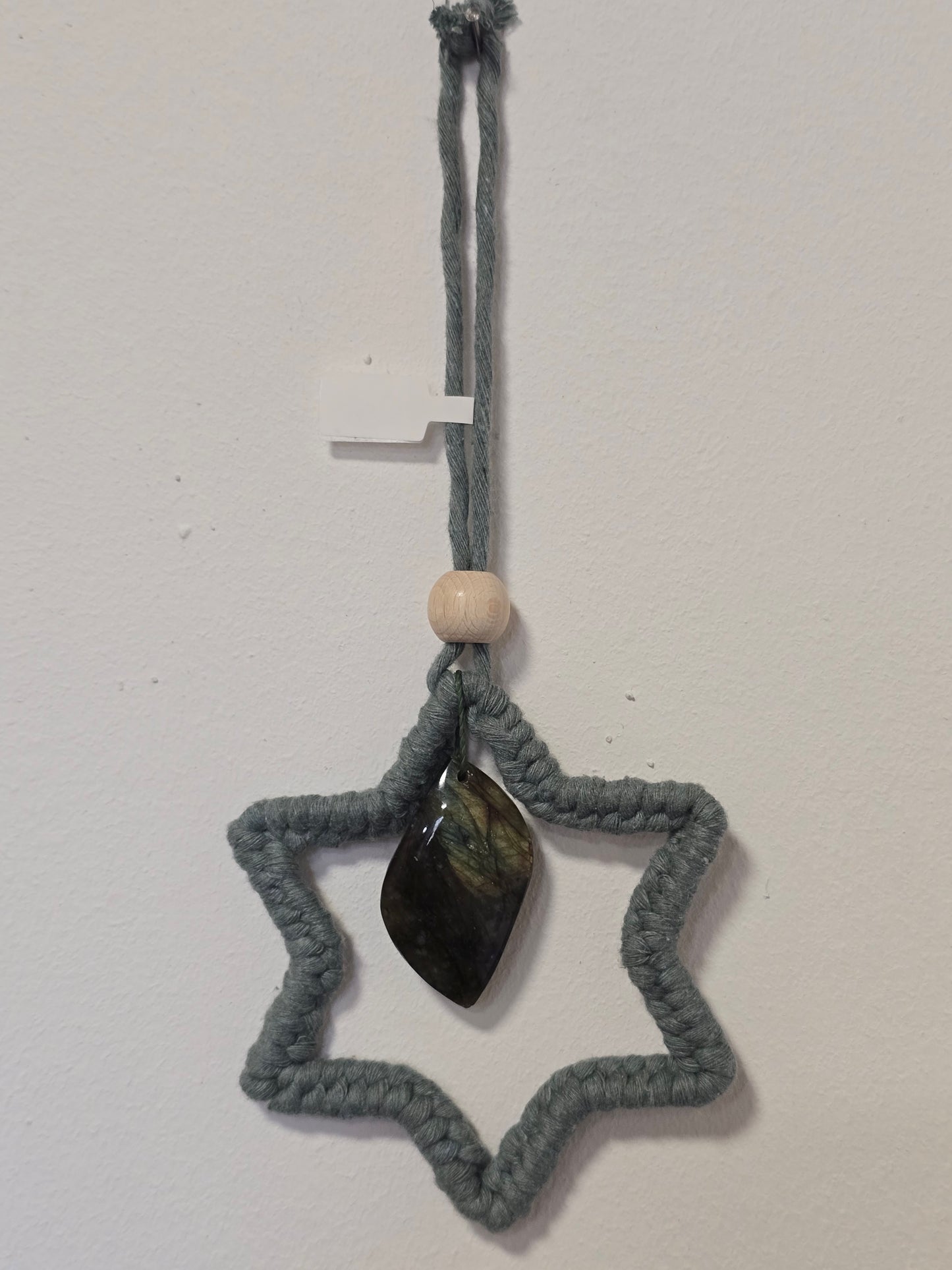 Makrameestern mit Labradorit