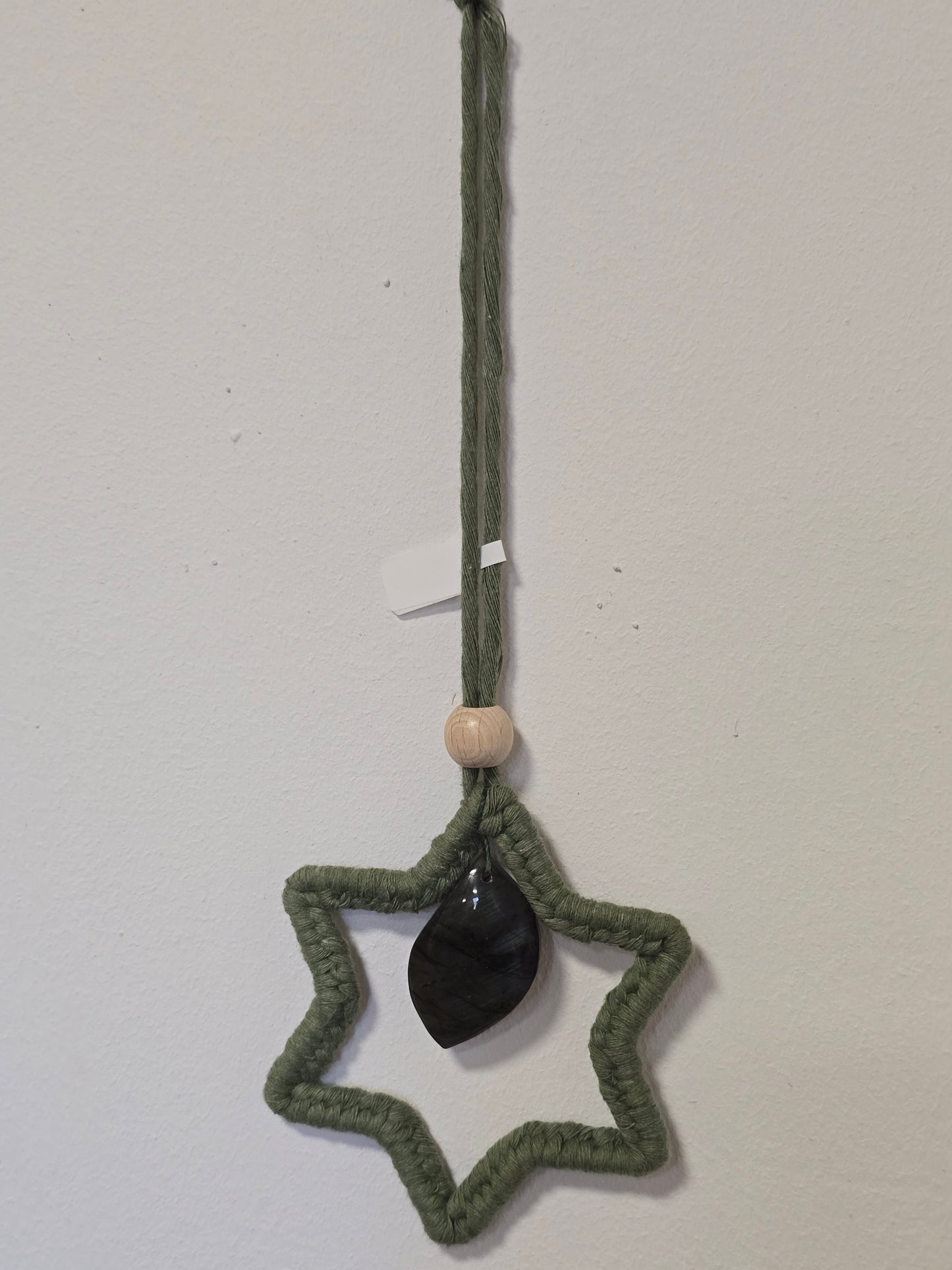 Makrameestern mit Labradorit