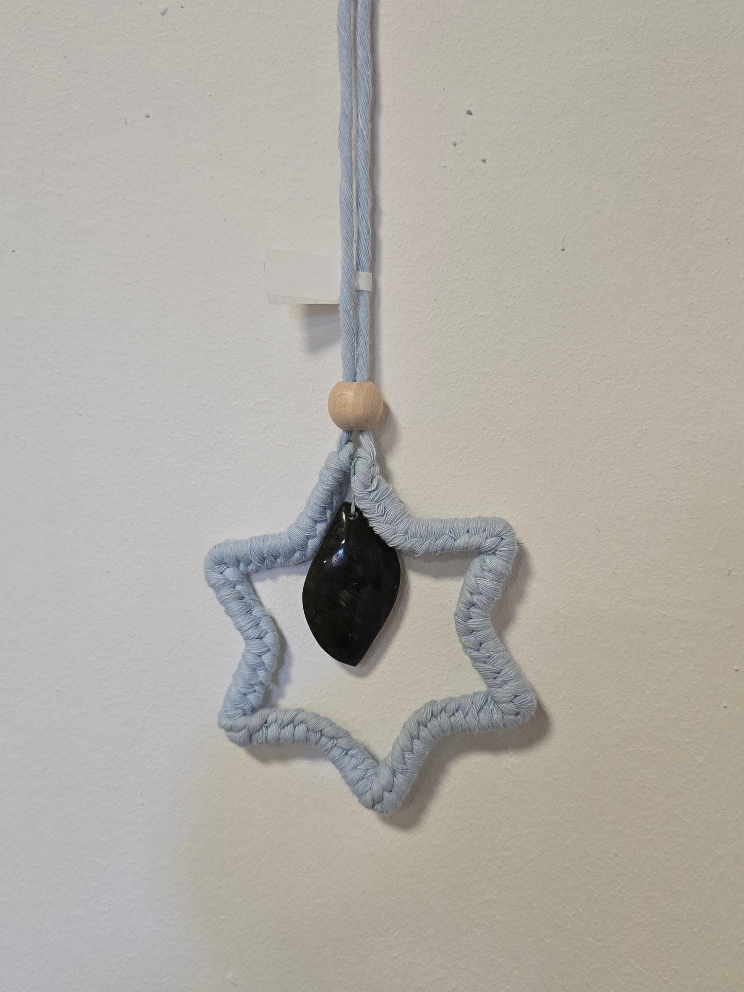 Makrameestern mit Labradorit
