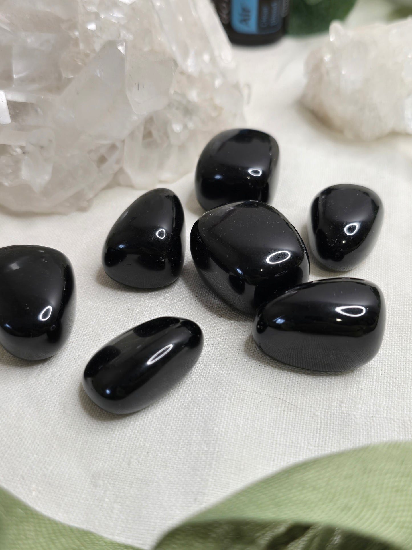 Obsidian Trommelstein – ca. 2–3 cm Natur-Unikat