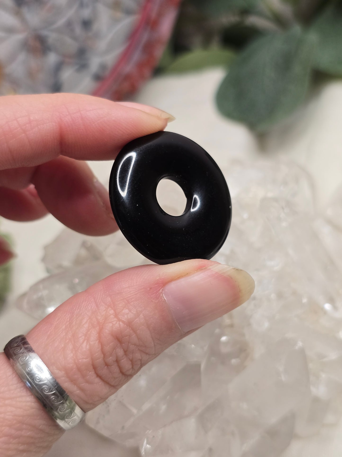 Obsidian Donut - 30mm