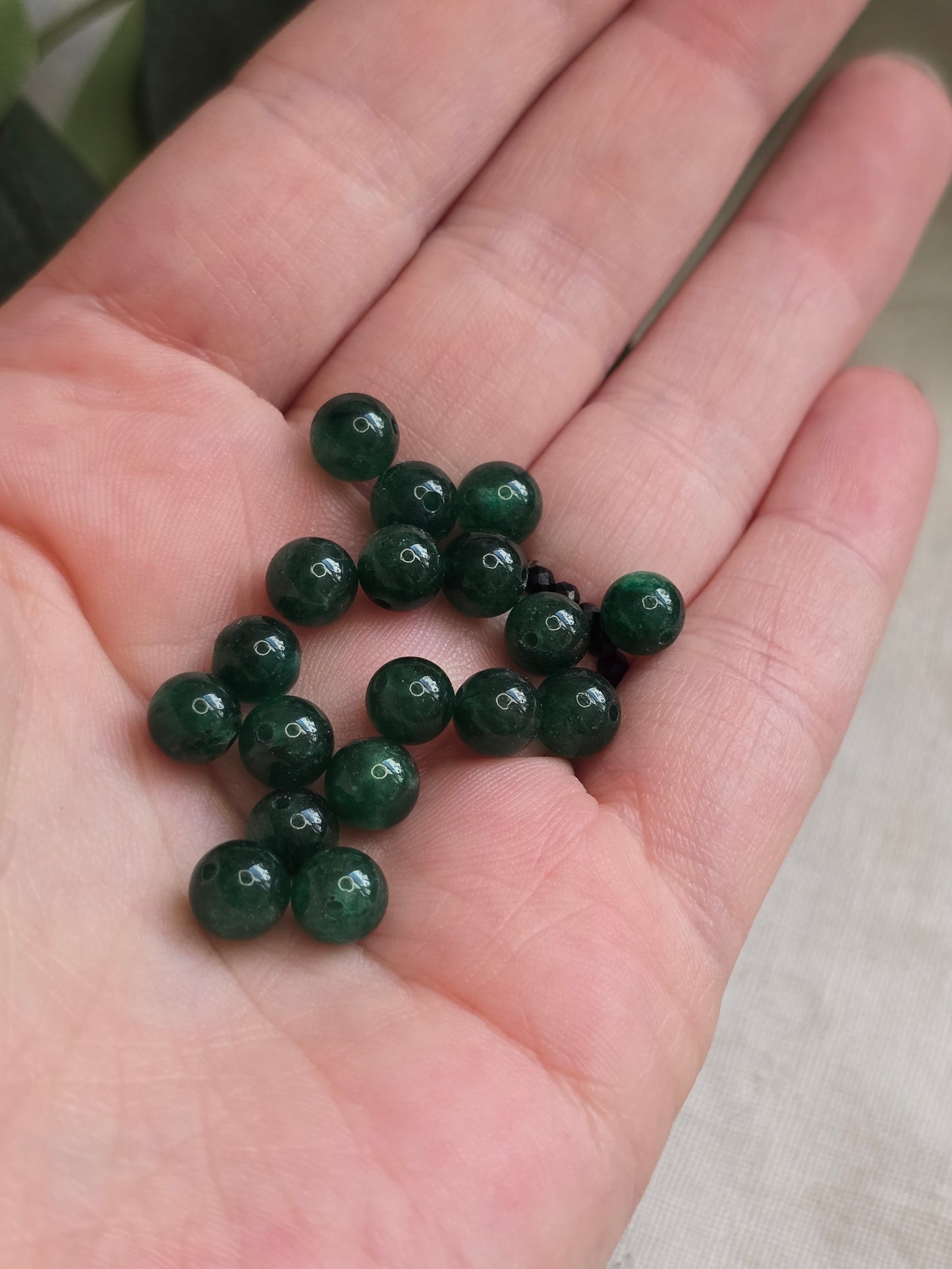 Sternaventurin Perlen 6 mm – A-Qualität | 20 Stück für Schmuck & DIY