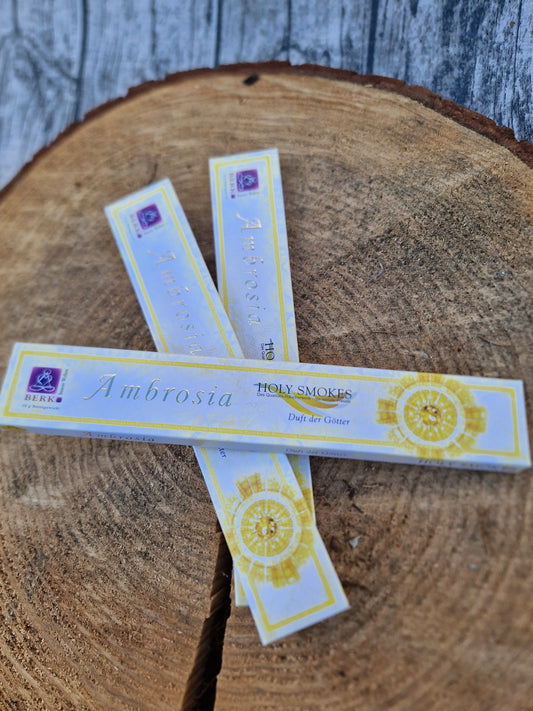 Berk Räucherstäbchen Ambrosia – 10 g, süß-würziger Duft für Harmonie & Wärme