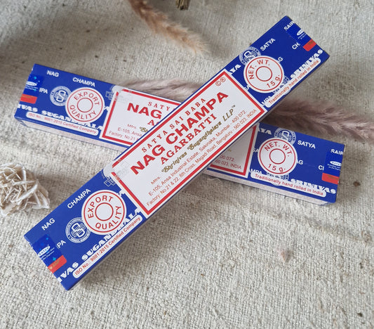 Satya Räucherstäbchen Nag Champa – 15 g, Klassiker aus Indien für Entspannung & Meditation