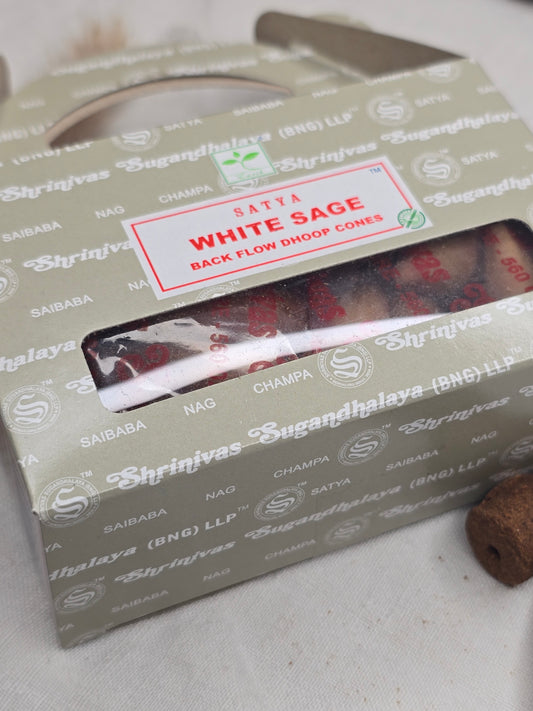 Satya Rückflusskegel weißer Salbei