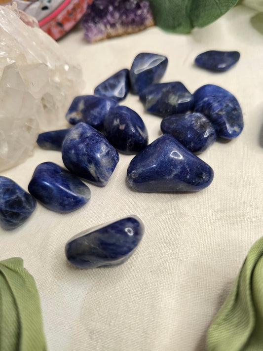 Sodalith Trommelstein – ca. 2–3 cm Natur-Unikat