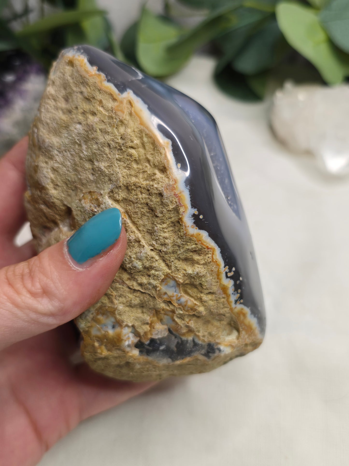 Achat Geode – Natur-Unikat 11 × 6 cm