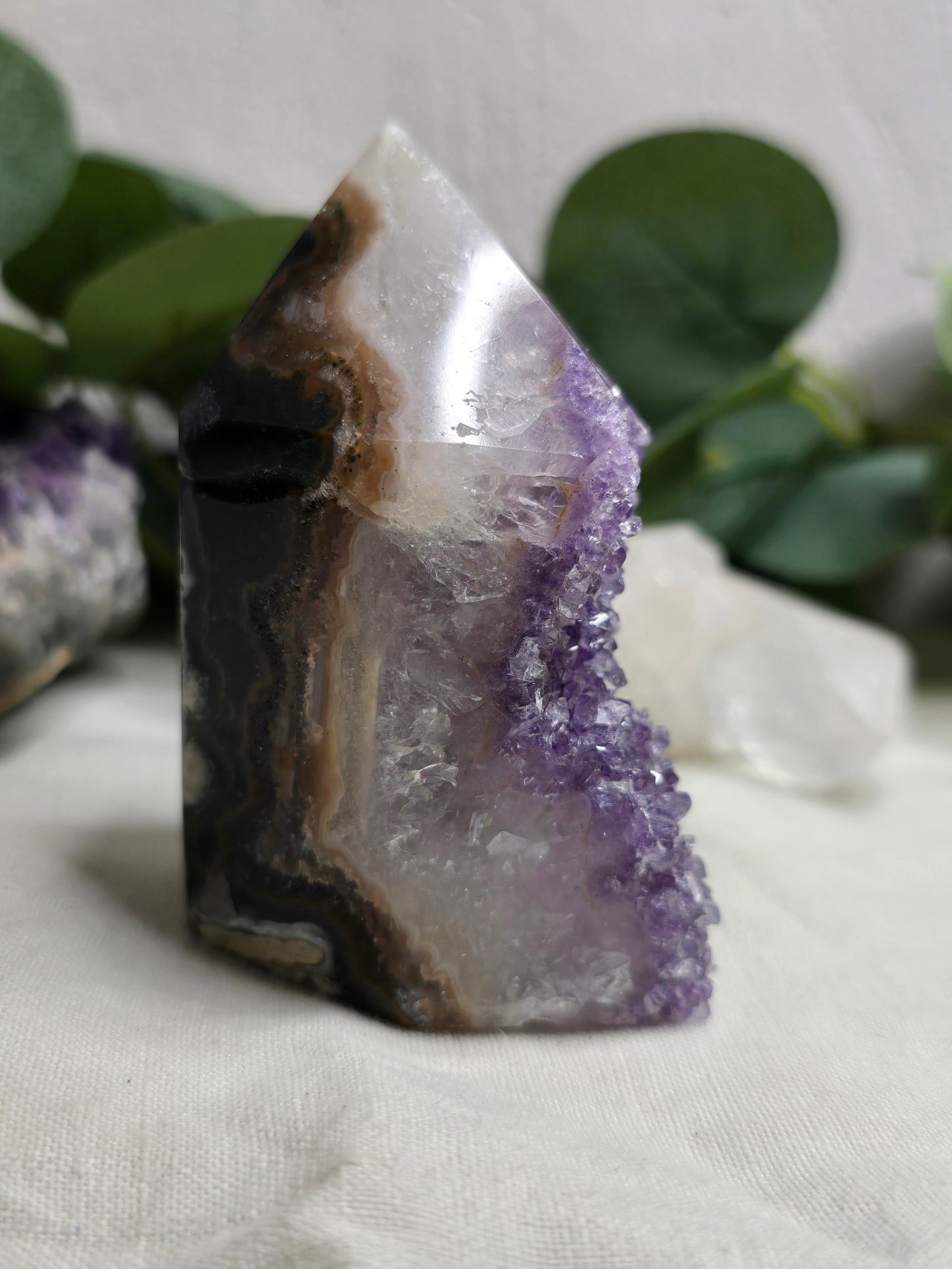 Amethyst Turm – Kristallspitze ca. 7 × 5,5 cm