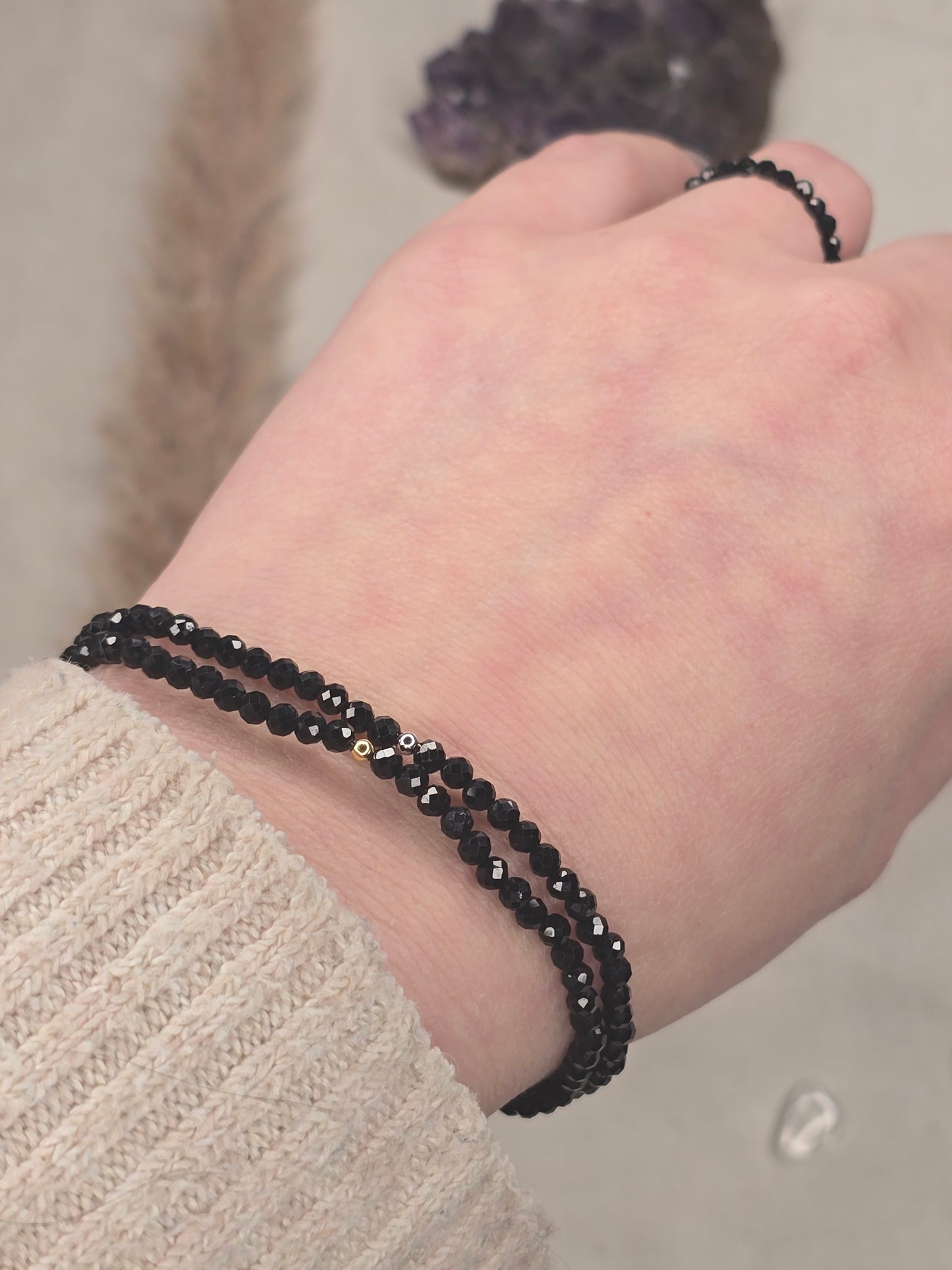 Turmalin-Perlenarmband fac.