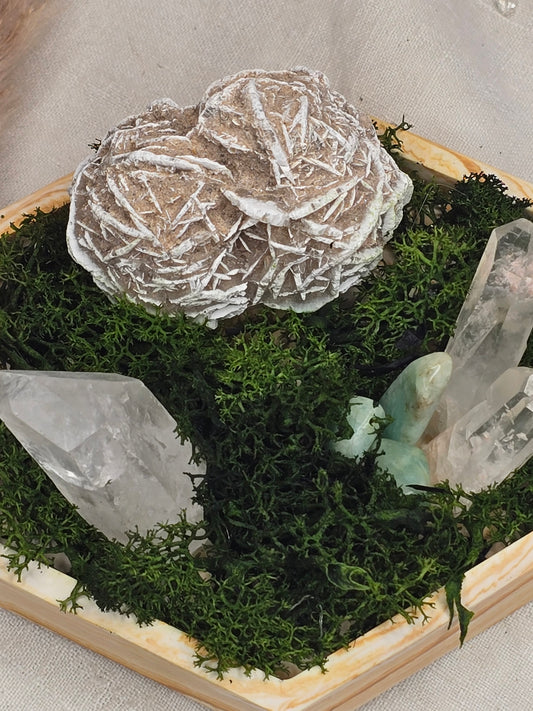 Diffuser mit Wüstenrose und Kristallen
