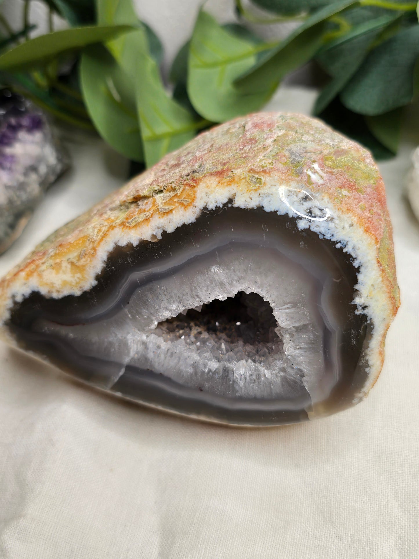 Achat Geode – Natur-Unikat 11 × 8 cm
