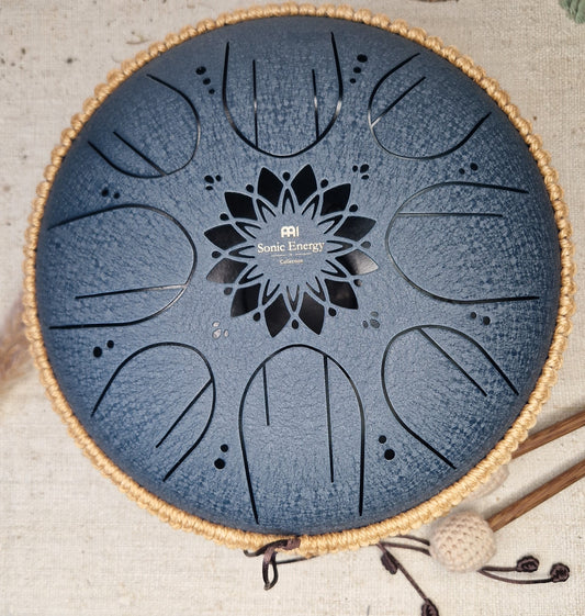 Medium Oktave Steel Tongue Drum - Navy Blue