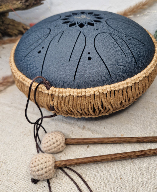 Medium Oktave Steel Tongue Drum - Navy Blue
