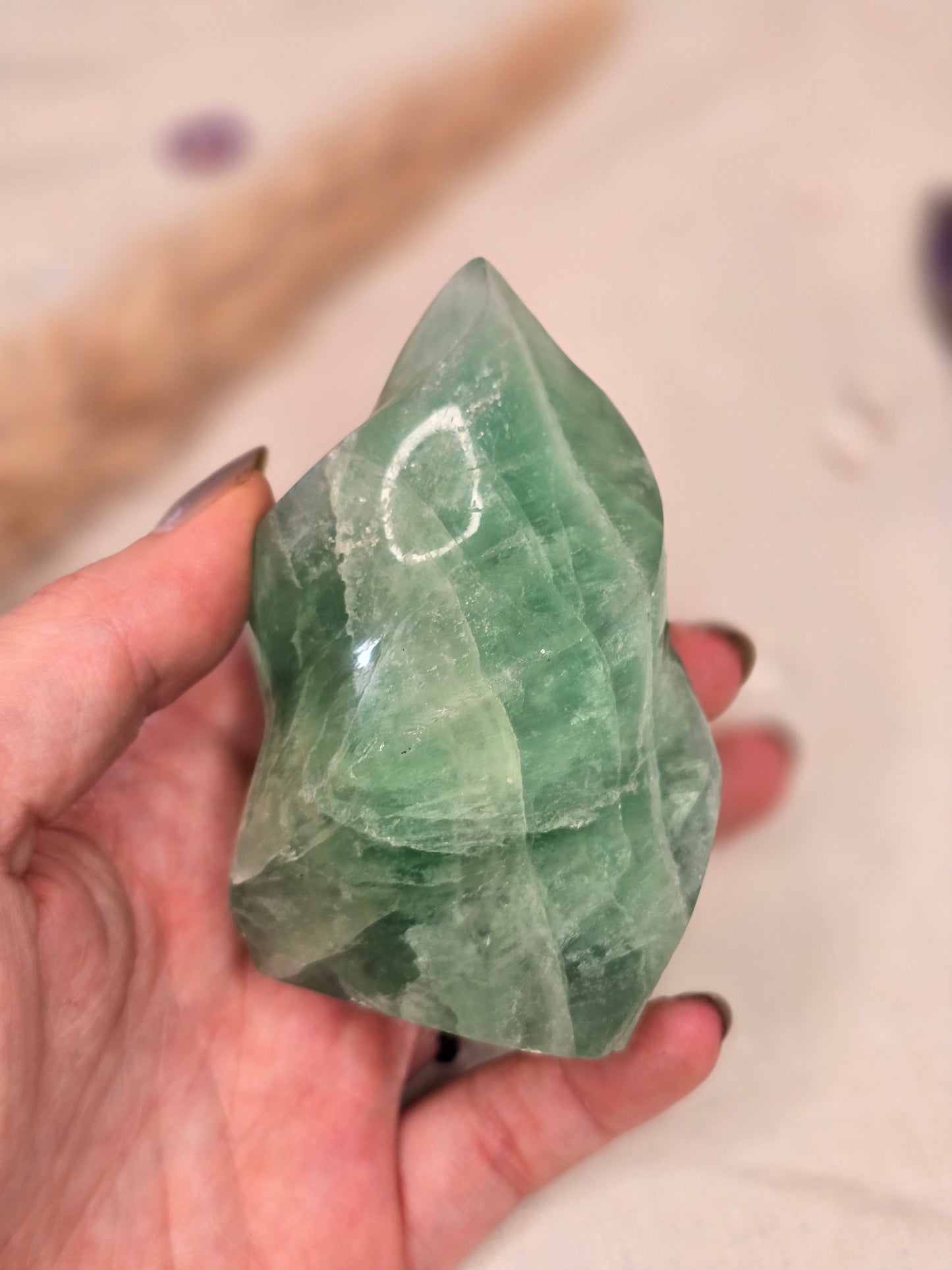 Fluoritflamme grün B-Ware