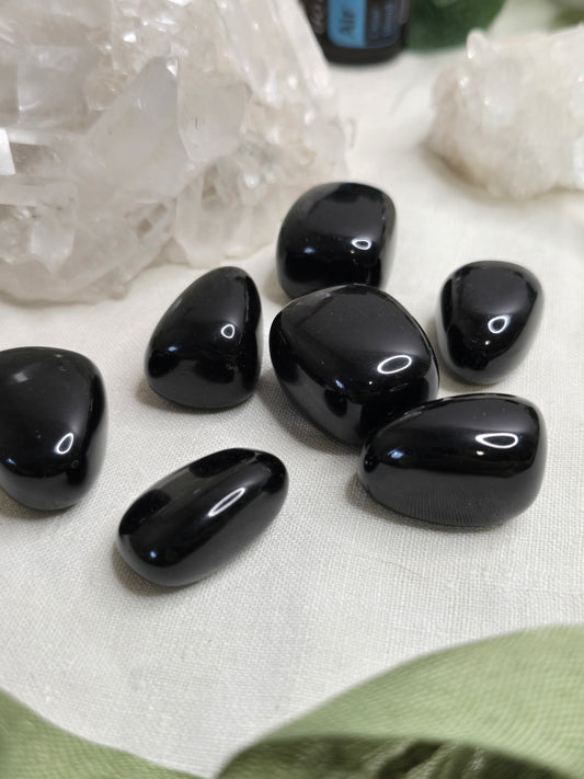 Obsidian Trommelstein – ca. 2–3 cm Natur-Unikat