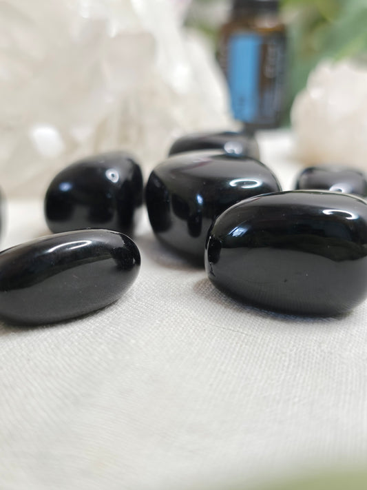 Obsidian Trommelstein – ca. 2–3 cm Natur-Unikat