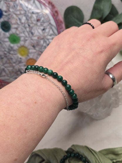 Armband Sternaventurin – 6 mm Kugeln, handgefertigt & maßgefertigt (XS–XL)
