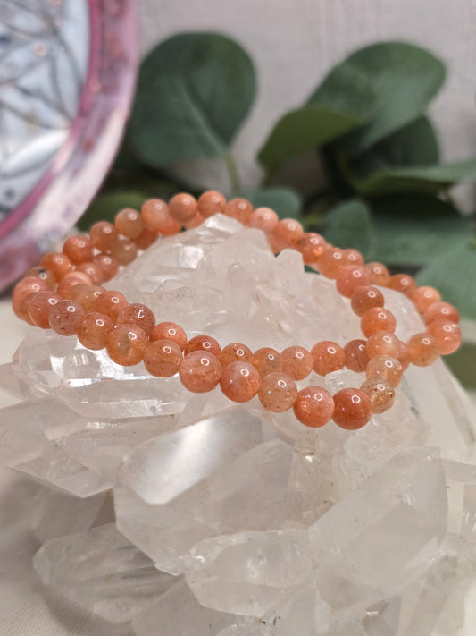 Armband Sonnenstein – 6 mm Kugeln, handgefertigt & maßgefertigt (XS–XL)