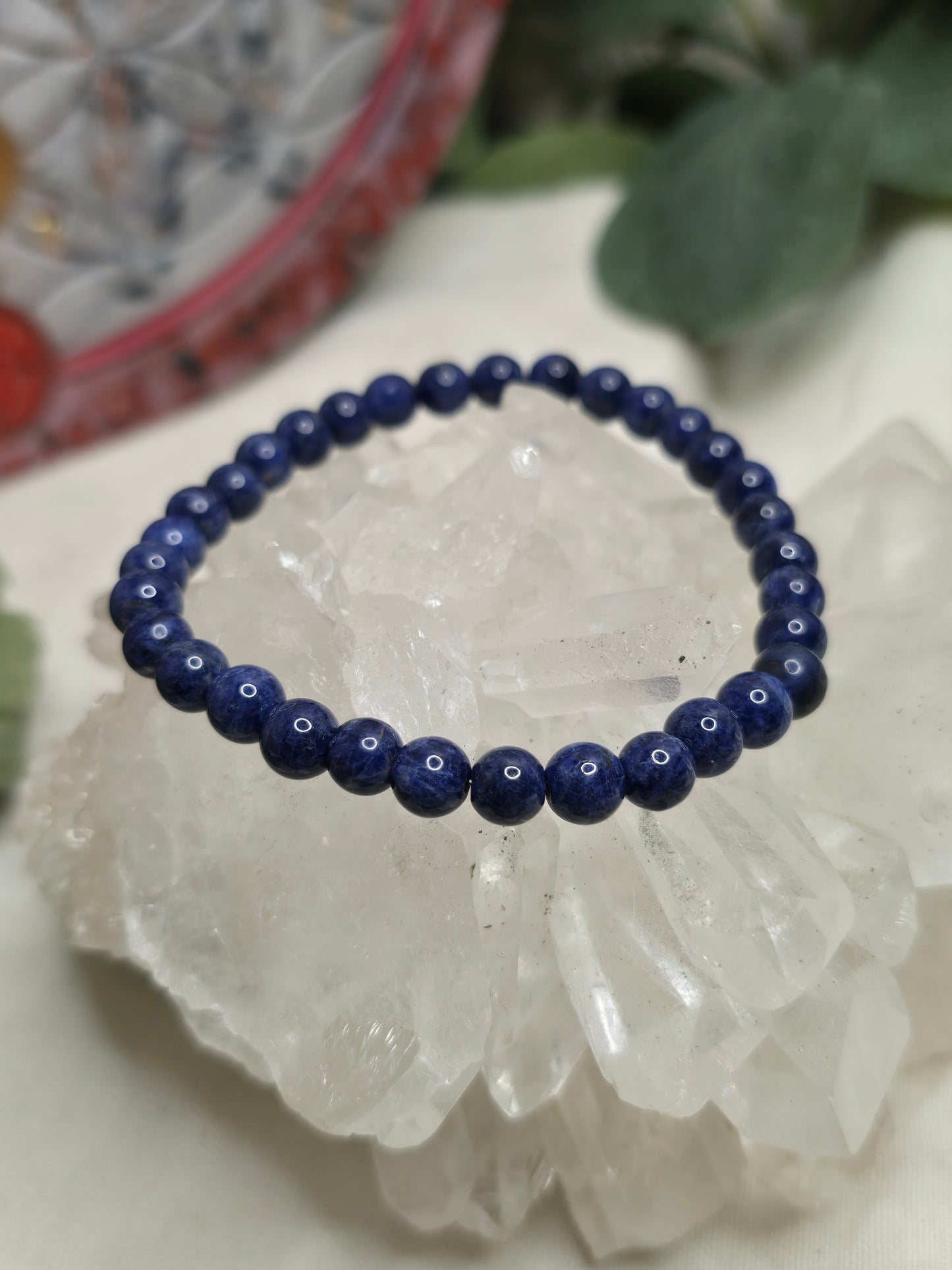 Armband Sodalith – 6 mm Kugeln, handgefertigt & maßgefertigt (XS–XL)