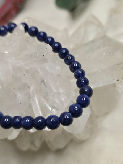 Armband Sodalith – 6 mm Kugeln, handgefertigt & maßgefertigt (XS–XL)