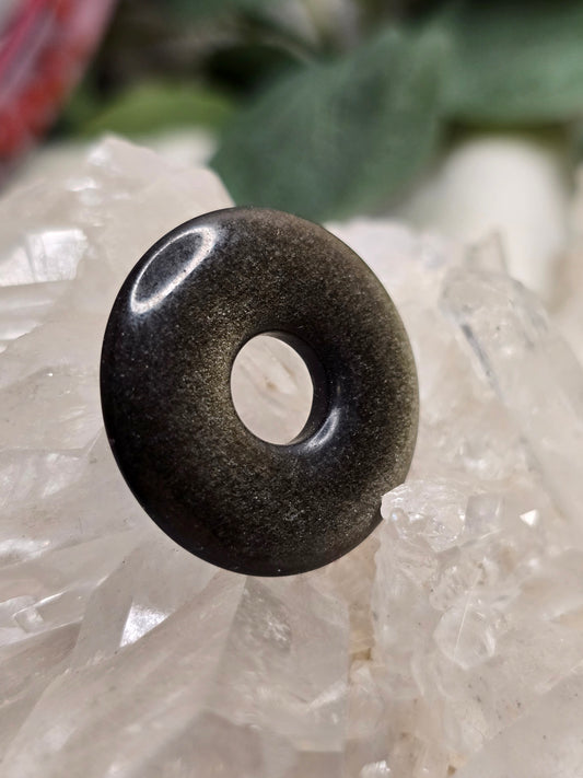 Goldglanzobsidian Donut - 30mm