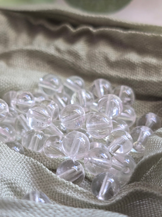Bergkristall Perlen 6 mm – A-Qualität | 20 Stück für Schmuck & DIY