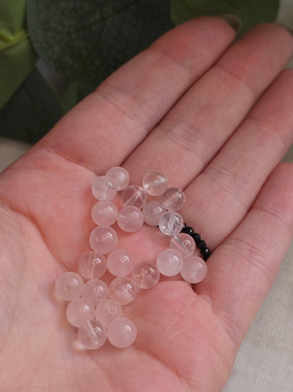 Rosenquarz Perlen 6 mm – A-Qualität, semi-transparent | 20 Stück für Schmuck & DIY