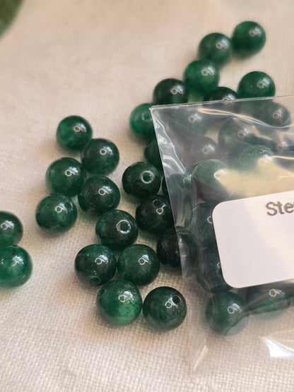 Sternaventurin Perlen 6 mm – A-Qualität | 20 Stück für Schmuck & DIY