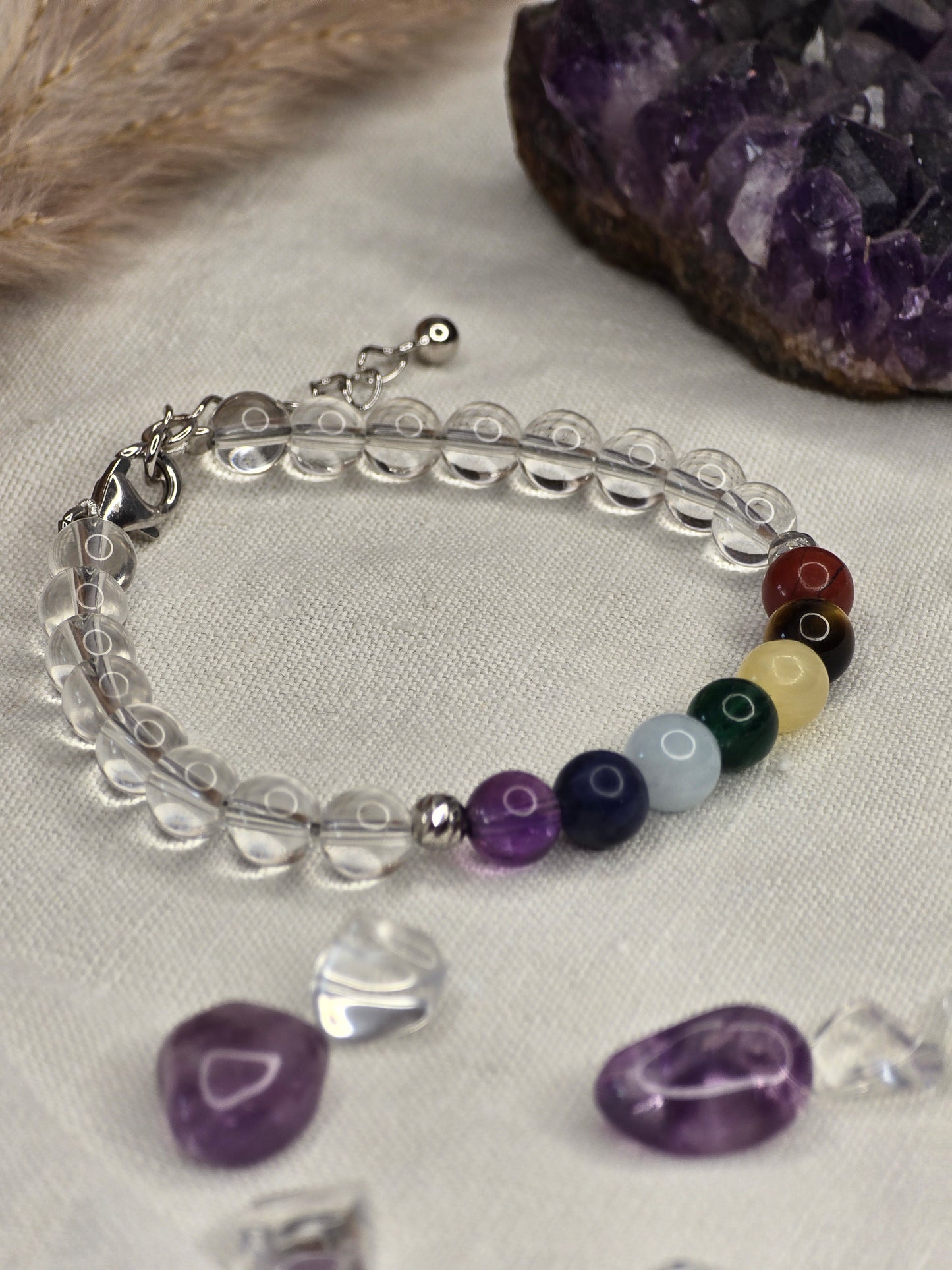 Chakra-Armband 925er Silber