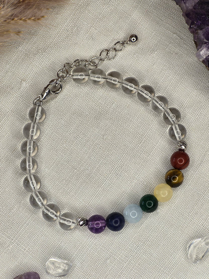 Chakra-Armband 925er Silber