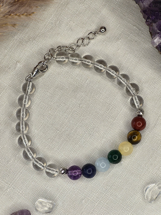 Chakra-Armband 925er Silber