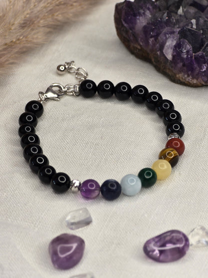 Chakra-Armband 925er Silber