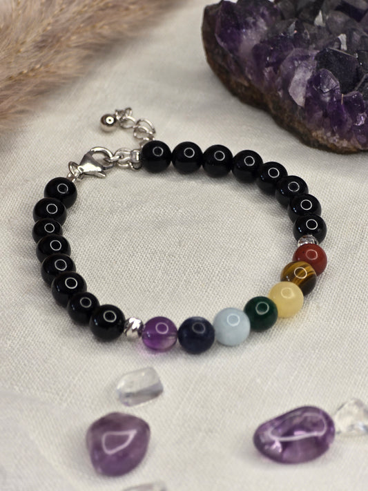 Chakra-Armband 925er Silber