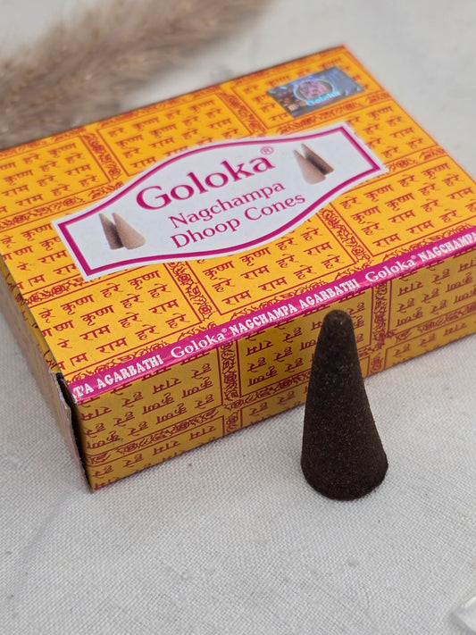 Goloka Räucherkegel Nag Champa
