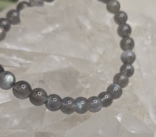 Armband Labradorit – 6 mm Kugeln, handgefertigt & maßgefertigt (XS–XL)