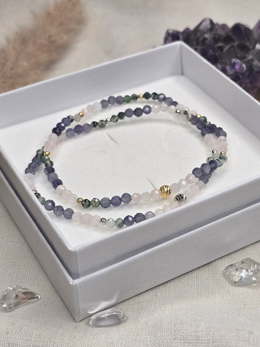 Harmonie der Elemente-Perlenarmband facettiert