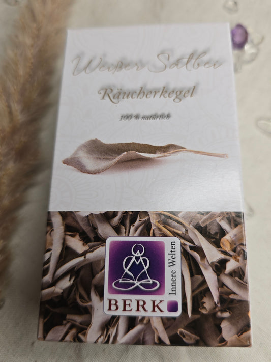 Weißer Salbei Räucherkegel