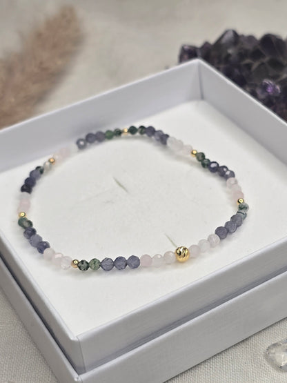 Harmonie der Elemente-Perlenarmband facettiert