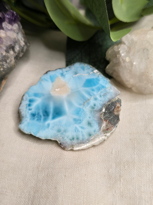 Larimar Anschliff – Unikat in zarten Blautönen